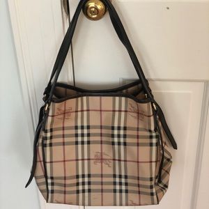 Burberry Haymarket Tote Purse